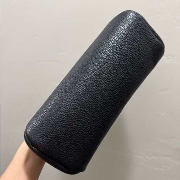 Black Togo Cowhide Leather Handmade Retro Style Kisslock Bag, Multi Use Style - Picture 14 of 16